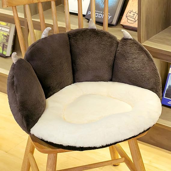 Braiton Cat Paw Seat Cushion Chair Pads Plush Sofa Cushion Bear Paw Shape Lazy Sofa Soft Chair Floor Cushions Cute Pillow Big Seat Pad Home Decor,Gray,L