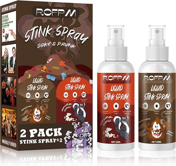 ROFPM Stink Spray, Extra Strong Stink Spray, Funny Prank Jokes Stink Spray for Adults, Stink Liquid Prank Spray for Realistic Odor, Ultimate Prank