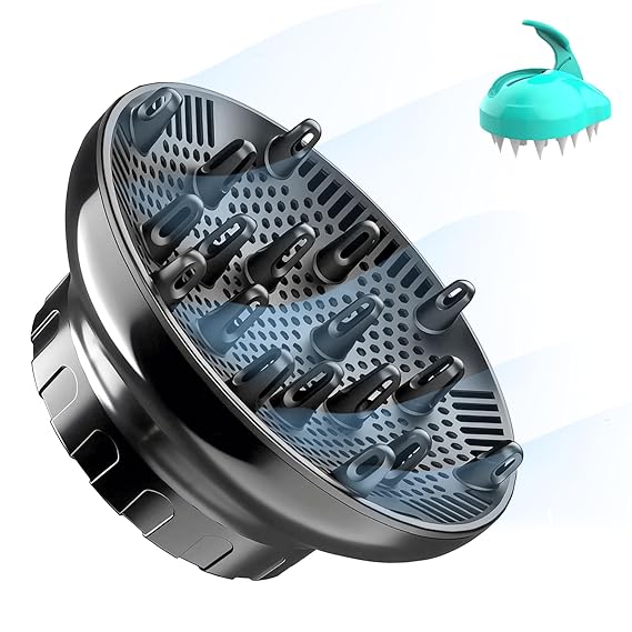 Universal Hair Diffuser Attachment for 1.4"-3.1" Blow Dryer Nozzles