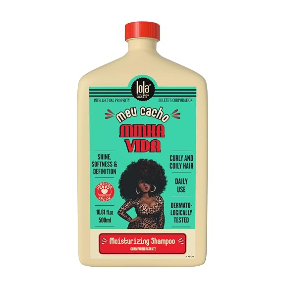 Lola From Rio - Meu Cacho Minha Vida - Hydrating Shampoo For Defined, Soft, Vibrant Curls, Nourishing, Mousturizing, Paraben, Sulfate-free 16.9 Fl Oz