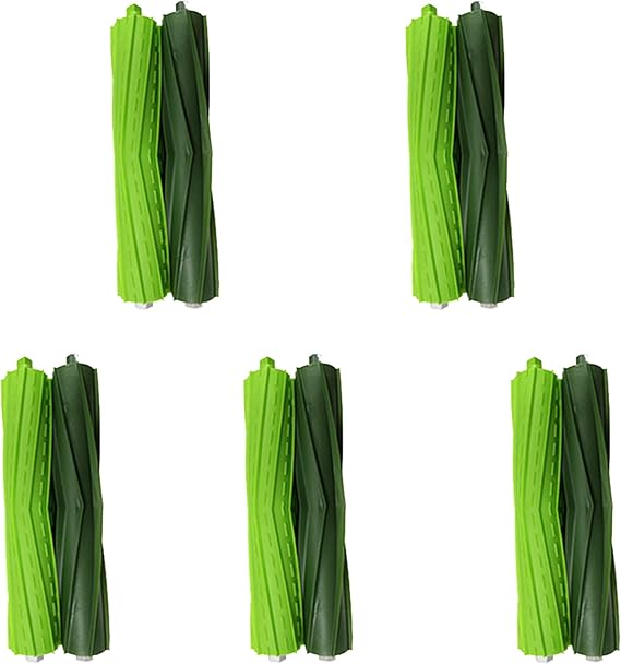 Dual Multi-Surface Rubber Roller Brushes Replacement Parts Compatible with Irobot Roomba I E & J Series I1+ I7 I3+ I4+ I6+ I7+ I8+ J5 J5+ j6 J6+ J7 J7+ J8 J8+ J9+ E5 E6 Vacuum Accessories
