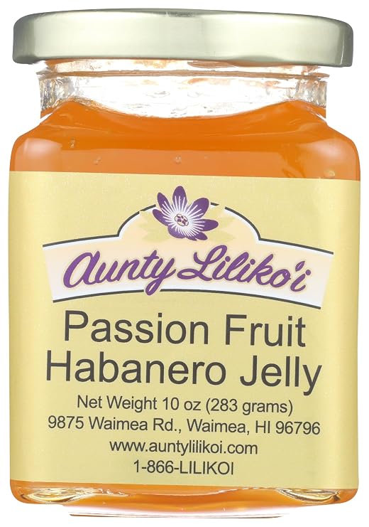 AUNTY LILIKOI Passion Fruit Habanero Jelly, 10 OZ