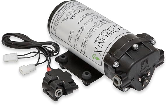 BP-1530-1/4" Booster Pump, Up To 720GPD Gallons Per Day @ 1:1 Ratio, RO Pump for the EX200, GX150, GX200, EX400 Reverse Osmosis Systems, 80 PSI, High Pressure Cutoff, Adjustable
