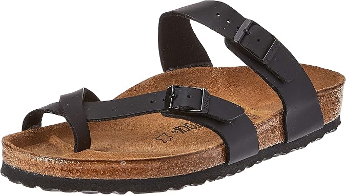 Birkenstock Women's Mayari Birko-Flor Sandal,Black,EU Size 37 / Women's US Size 6-6.5