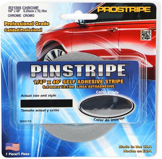 TRIMBRITE R21205 PROSTRIPE 1/4X36' Chrome