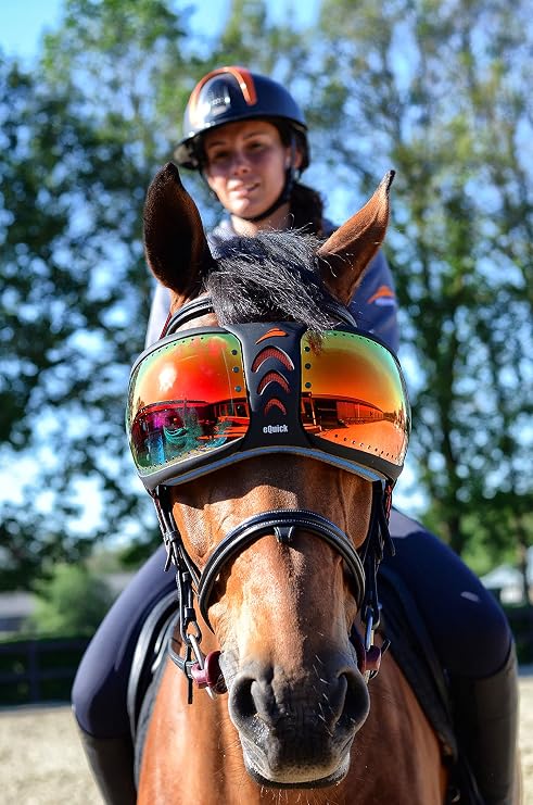 eVysor UV Protection Horse Riding Goggles by eQuick-it. Mirrored Rainbow UV Lenses