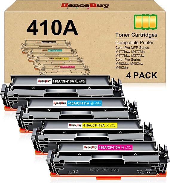 410A Toner Cartridges for HP 410A Toner Cartridge 4 Pack