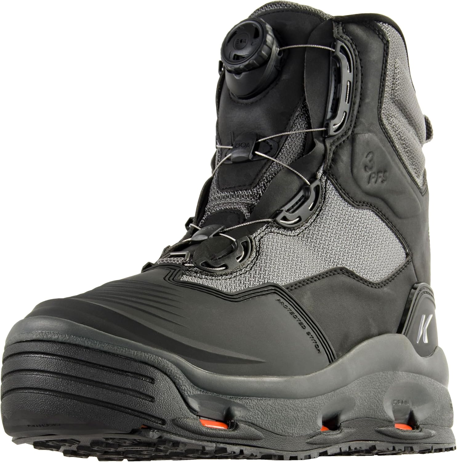 Korkers Mens Darkhorse Fishing  Wading Boot, Includes Interchangeable Felt & Kling-On Soles