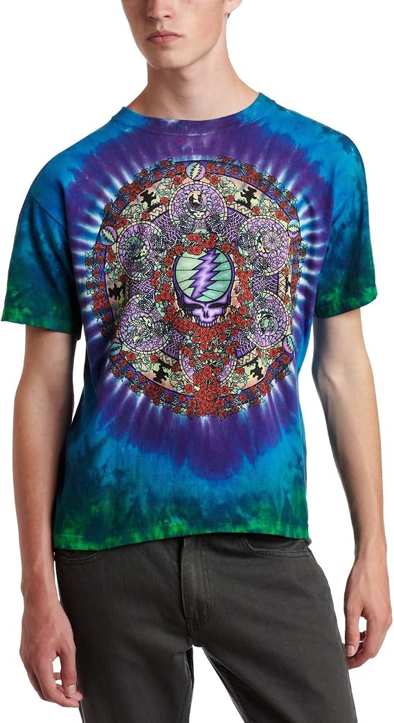Liquid Blue Men's Grateful Dead Celtic Mandala Tie Dye T-Shirt