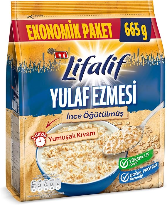 Eti Lifalif İnce Öğütülmüş Yulaf Ezmesi 665 g