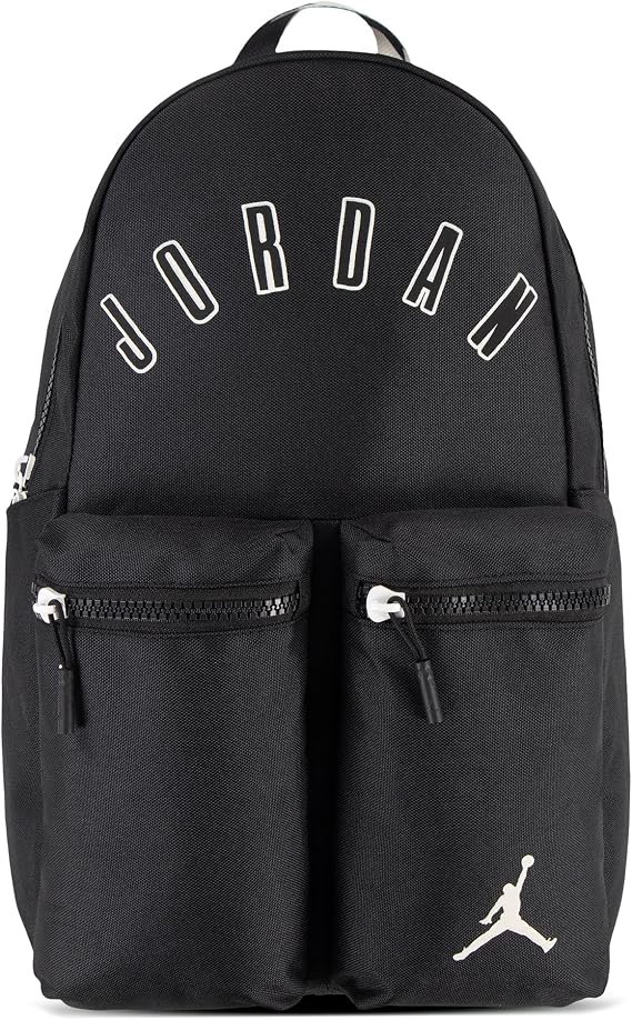 Nike Jordan Backpack Jan MVP Black/White, One Size, Black/White, Talia Unica, Traditional Backpack, Sport Backpack, 9A0800-023