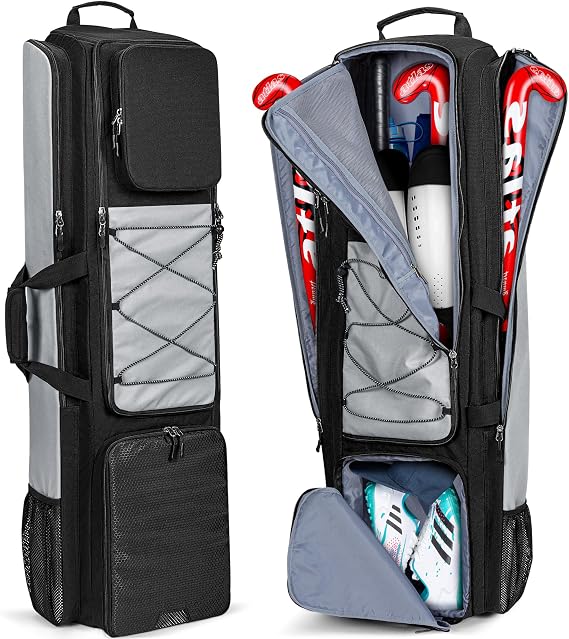 GOBUROS 4 Sticks Field Hockey Bag with Shoulder Straps