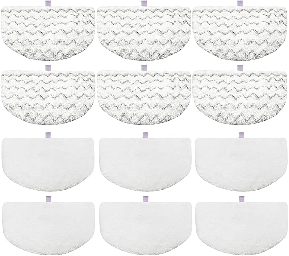 12 Pack 1940 Steam Mop Pads Replacement for Bissell Powerfresh Steam Mop