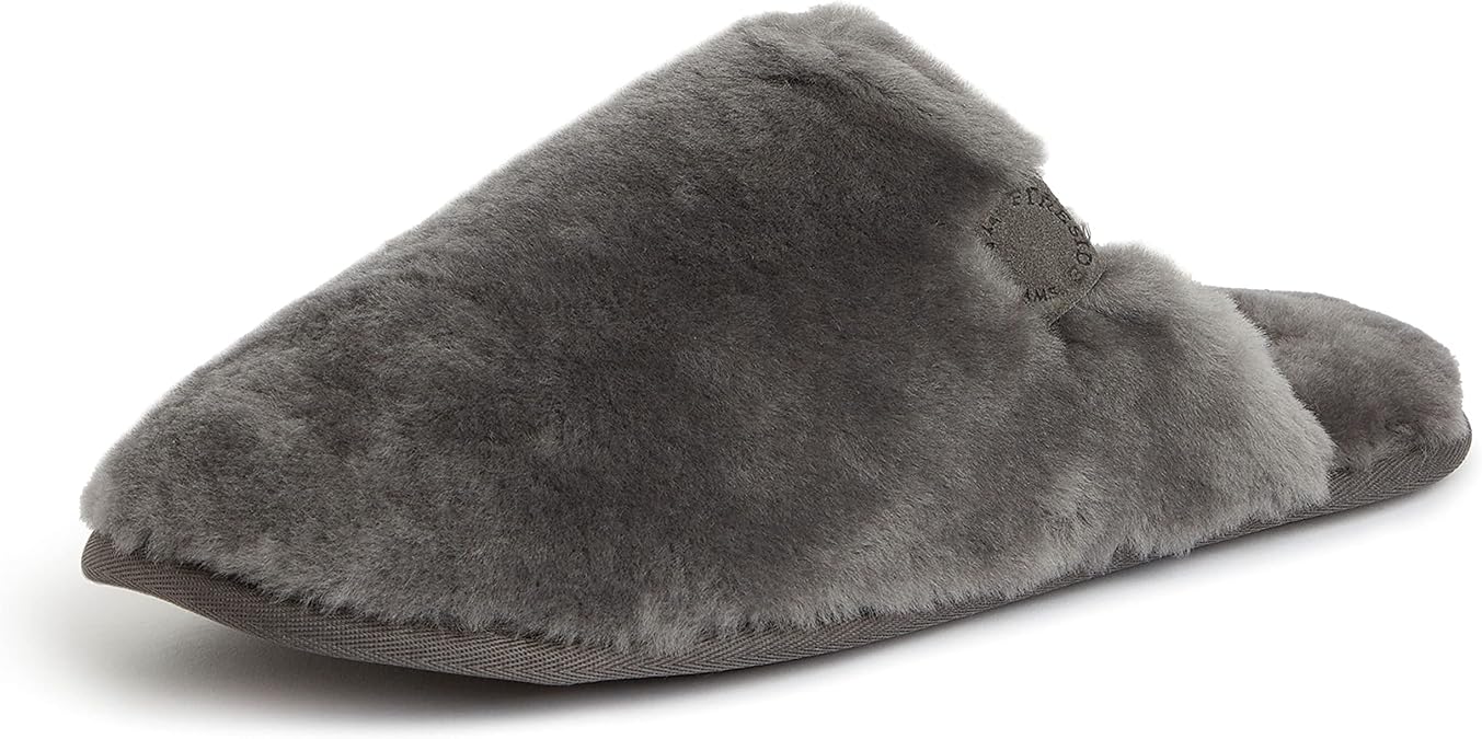 Fireside by Dearfoams Men's Broome Genuine Shearling Scuff