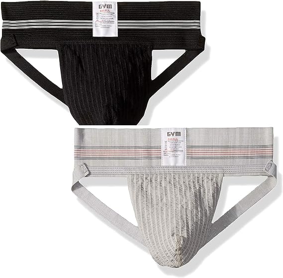 GYM Men's Old School Jockstrap 2-Pack (Large)