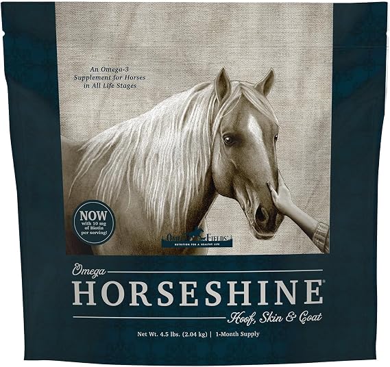 Omega Horseshine, The Omega 3 Flaxseed Supplement for Horses, 4.5 lb