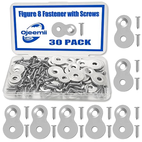 30PCS 12 Gauge Heavy Duty Table Top Fasteners Figure 8 Fasteners