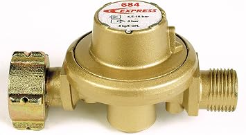 Express 684 Fixed Regulator 4 Bar Outlet 3/8th Left-Accessory Welding Lamp-Roofer-Sealing Torch - Spare Parts
