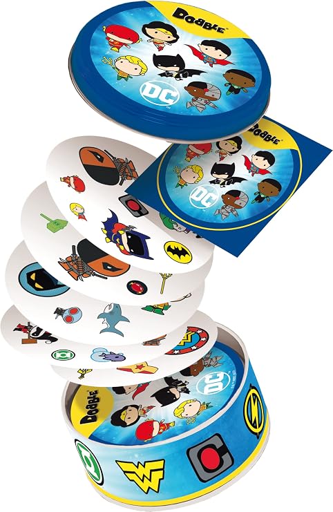 Asmodee | Dobble DC Justice League - | Card Game | Ages 6+ | 2-8 Players | 15 Minutes Playing Time