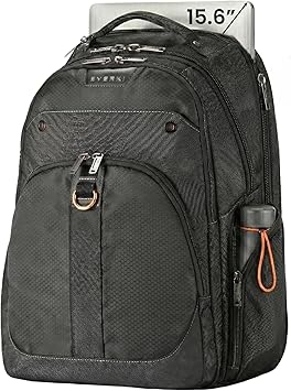 EVERKI Atlas Business 29.5L Laptop Backpack Travel-Friendly Business & Office, Professional Backpack for Men & Women, Durable Computer Bag with Adjustable Padded Compartment, Fits 11"-15.6", Black