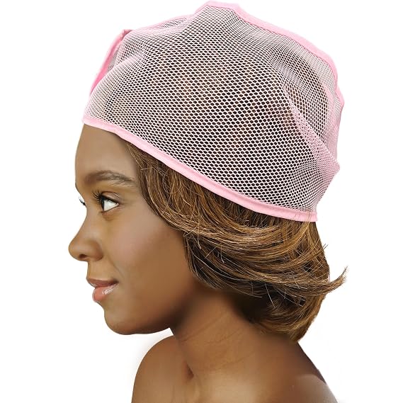 DONNA Mesh Wrap Extra Large Size - Face Wash Headbands for Women, Shower Cap Alternative, Soft and Breathable Material, Ideal for Hair Care and Beauty Routines (PINK)
