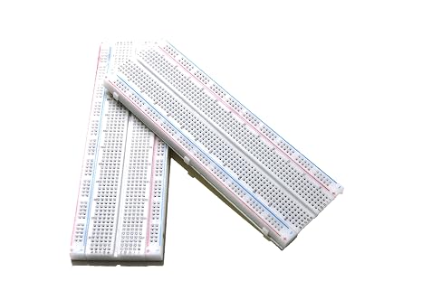 2Pcs Breadboard 830 Point Solderless Prototype PCB Board Kit Protoboard MB-102