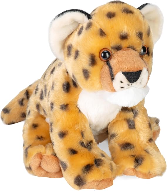 Wild Republic Cheetah Cub Plush, Stuffed Animal, Plush Toy, Gifts for Kids, Cuddlekins 12"