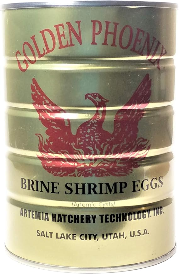 Brine Shrimp Eggs 90% Hatch Rate, Premium Grade A Eggs... 1-lb Can
