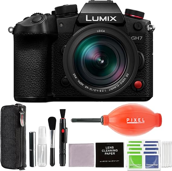 Panasonic Lumix GH7 Mirrorless Camera with 12-60mm f/2.8-4 Lens and Pixel Advanced Accessory and Travel Bundle | DC-GH7LK | Extended