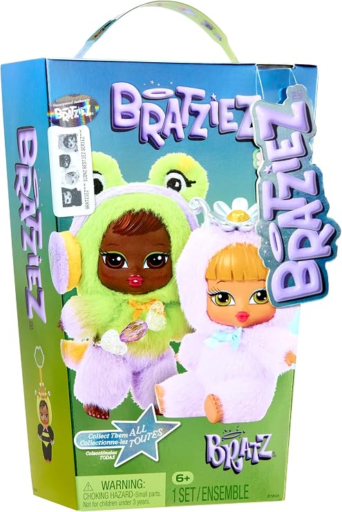 Bratz Bratziez Iconz Bestiez Plush Blind Box with Charm Clip and Accessory, Collectible Characters