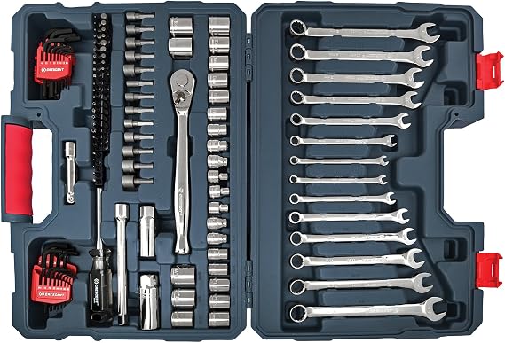 Crescent 128 Pc. 3/8" Drive 12 Point Standard SAE/Metric Mechanics Tool Set - CTK128MP2N