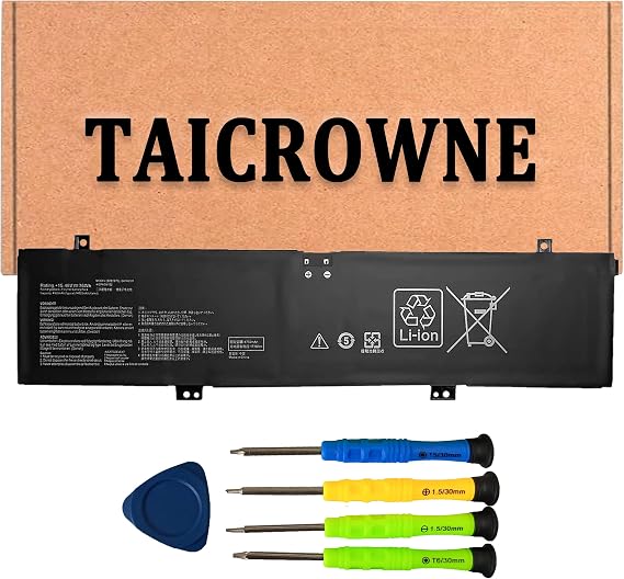 76Wh C41N2101 Laptop Battery Replacement for Asus Rog Zephyrus G14 GA402 GA402RJ GA402RK Gaming TUF F15 FX517 FX517ZR FX517ZC FX517ZE FX517ZM Series Notebook 15.48V 4920mAh (Type-A)