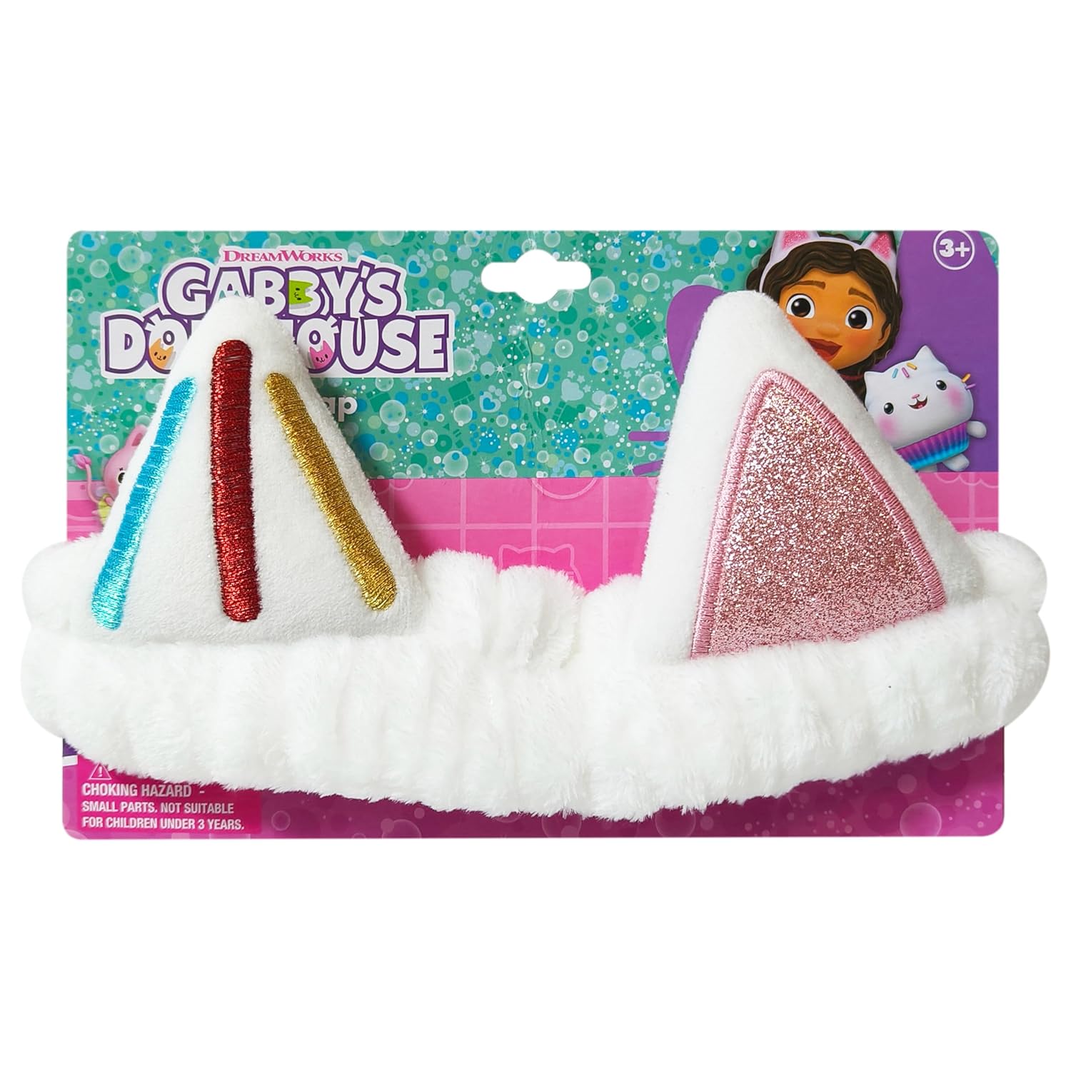 LUV HER Gabbys Dollhouse Girls Cartoon Character Headbands - One Size Fits All, Soft Stretchy Fabric - Fun Fashion Accessory for Everyday or Special Occasions, Ages 3