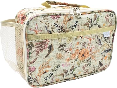BapronBaby Reusable Insulated Soft Lunch Bag Delilah Thermal Meal with Water Bottle Holder