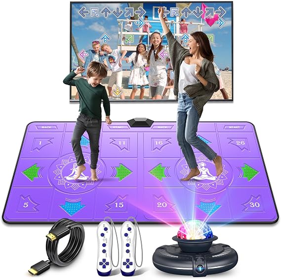 FWFX Wireless Dance Mat for Kids and Adults, Exercise Dance Pad Game for TV