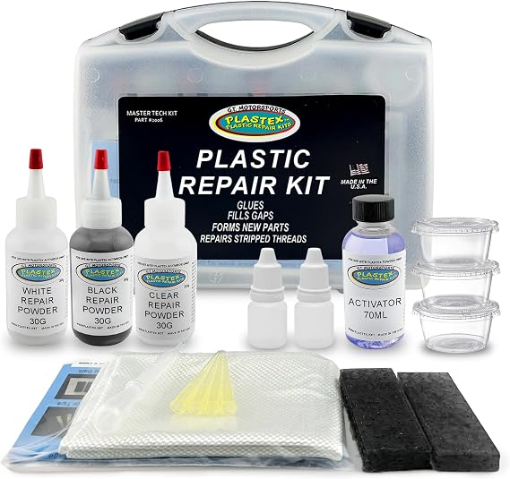 Plastex Plastic and Fiberglass Repair - Easily fix, Recreate Broken Plastic, Fiberglass Wood & More! Plastex Master Tech Kit