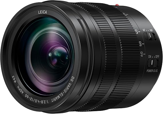 Panasonic H-ES12060E 12-60 mm LEICA DG VARIO-ELMARIT Standart Zoom Lens - Siyah