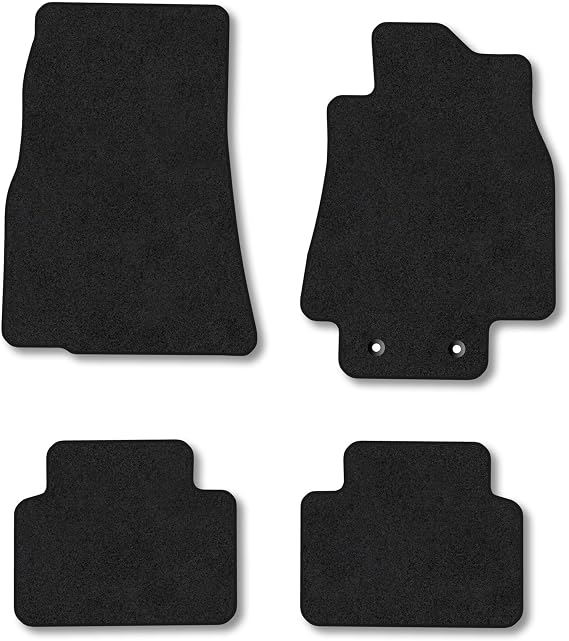 Mercedes A-Class (2005-2012) Carpet Car Mats | Black Edge Trim Tailored Fit Floor Mats Full Coverage Protection Accessories Easy Clean Anti Slip Made in the UK