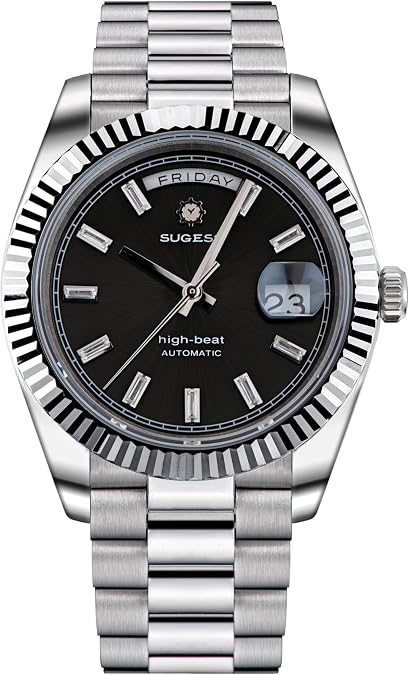 Sugess Date and Day 40mm S433.03 Mechanical Automatic ST2146 Mens Wrist Watch Seagull 1963