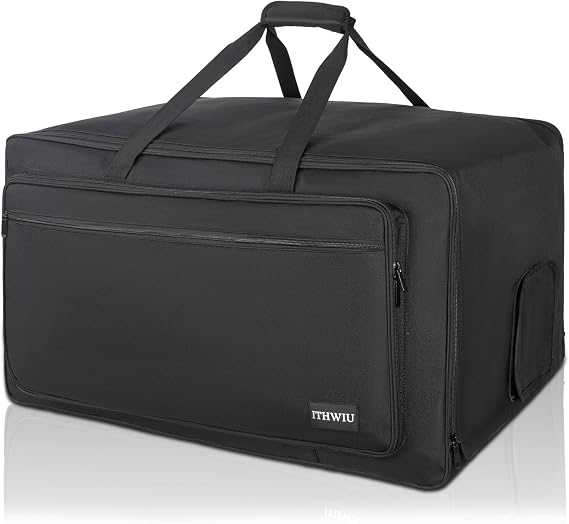 Speaker Carrying Bag with Thickened Sponge for Compact 15" Speaker Cabinets; Heavy-Duty Fits for QSC K15, Yamaha DXR15 and more (IT-TOTE15), Black
