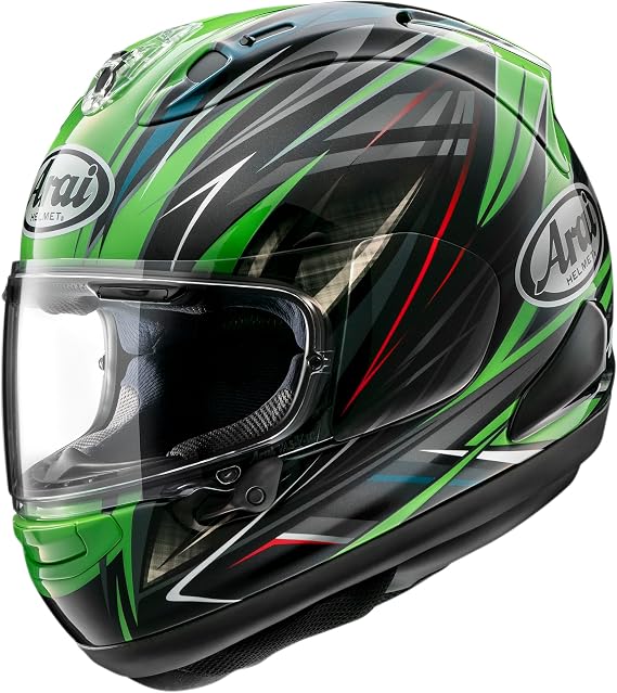 Arai RX-7X Full Face Motorcycle Helmet, Radical Green, 24.0–24.4 inches 61–62 cm