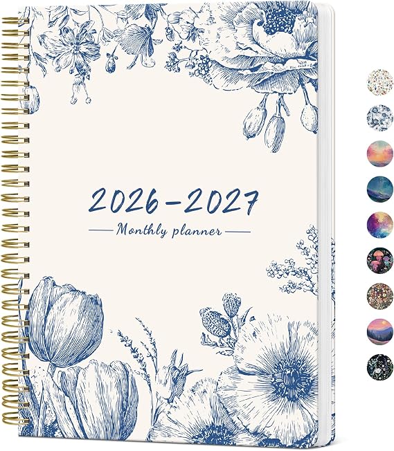 Monthly Planner 2026-2027, 18-Month Aesthetic Calendar, Jul 2026-Dec 2027