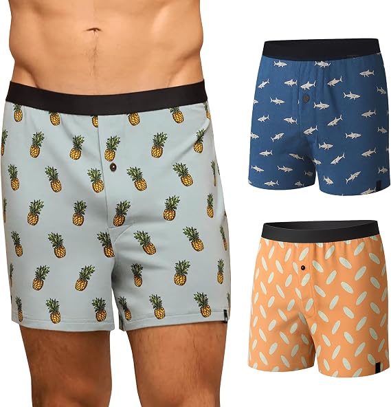 MeUndies Men's Boxers 3-Pack, Breathable Tencel UltraModal Fabric