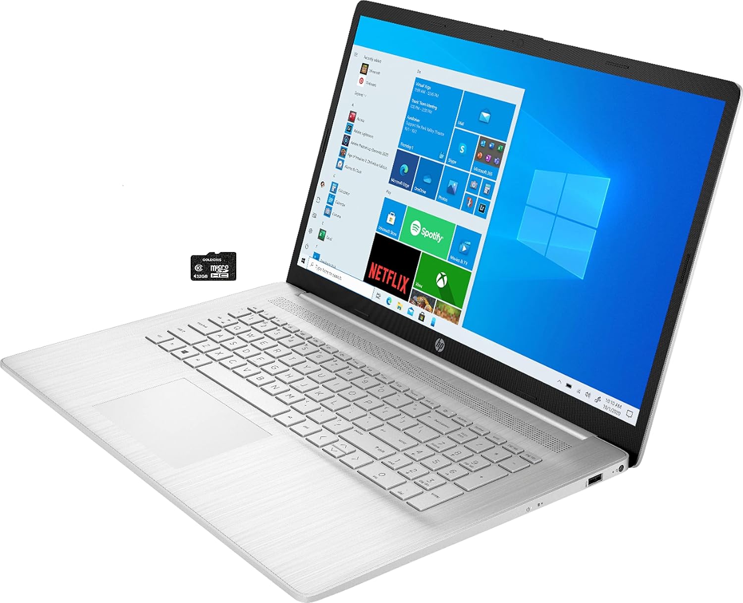 HP 2021 17.3 Laptop Computer 11th Gen Intel Core i3-1115G4 Beats i5-8265U 32GB RAM 1TB HDD HD Display USB-C WiFi HDMI Webcam Win10  GOLDOXIS SD Card