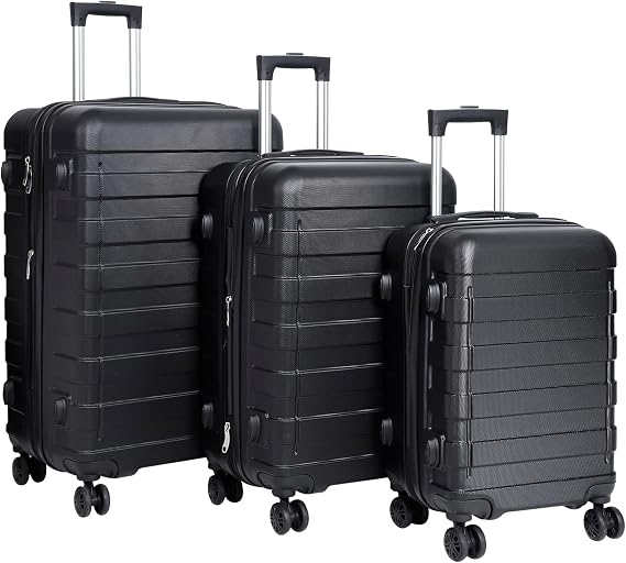 F2C Suitcase Set 3 Piece Expandable Luggage Set Carry On Travel Luggage 22 inch 26 inch 30 inch Hardshell Suitcases with Height Adjustable TSA Lock Spinner Wheels Lightweight Sturdy