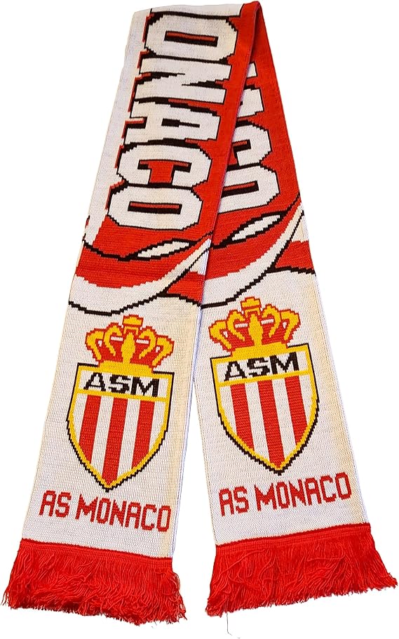 Monaco Scarf | AS Monaco Soccer Fan Scarf | Premium Acrylic Knit