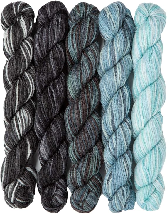 Knit Picks Stroll Mini Packs Merino Wool Sock Yarn (Deep Sea)