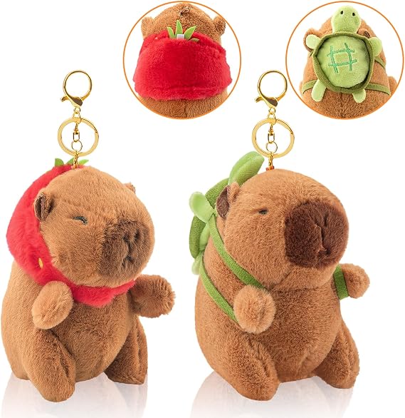 Capybara Keychain, Capybara Animal Keychains for Backpacks, Key Chain Bag Charm