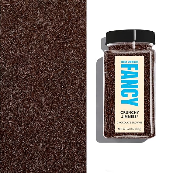 Fancy Sprinkles Chocolate Crunchy Jimmies Brownie Flavored 1 Pack (0.5c)