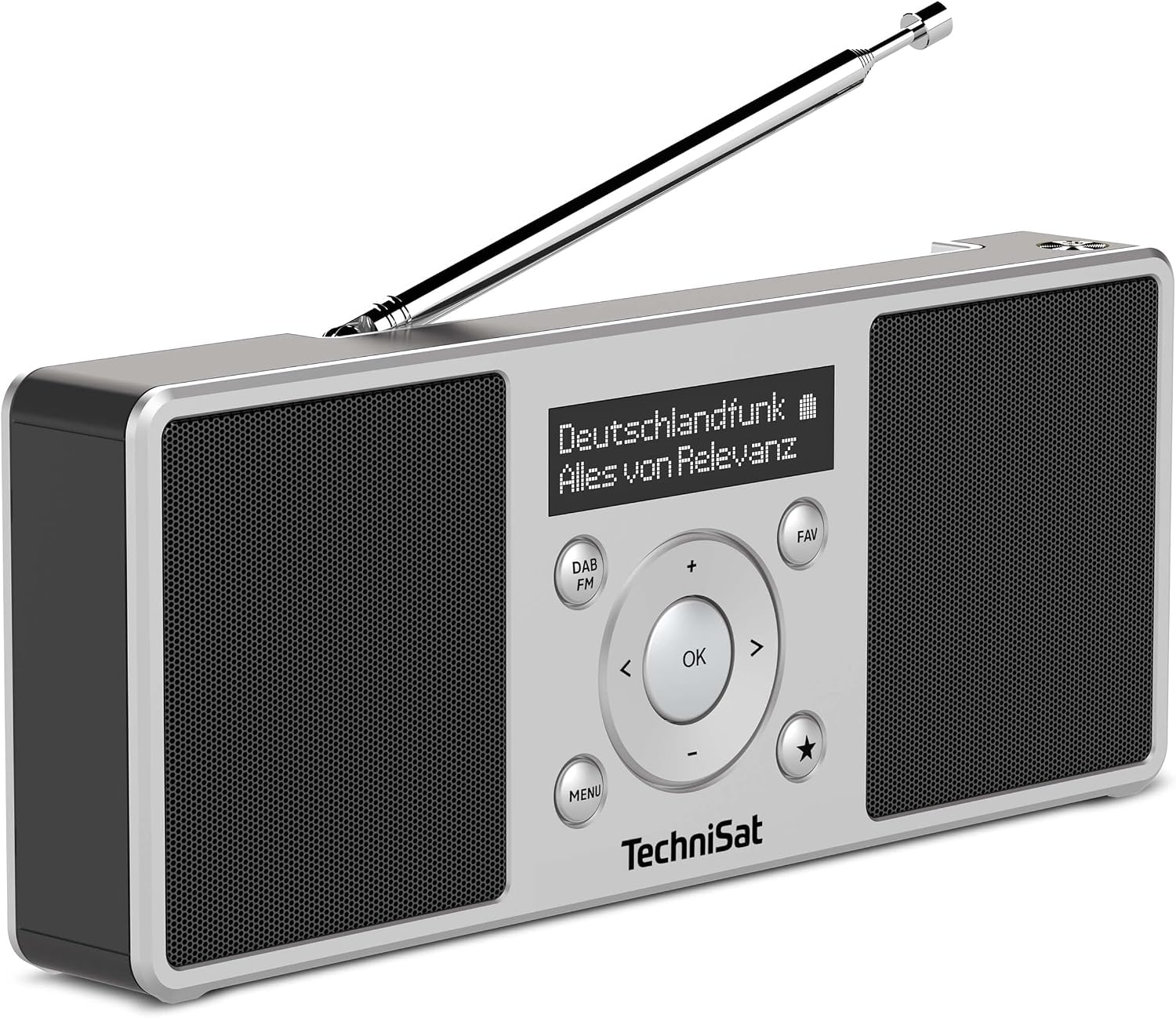 North Mend Transita Digital Radio Stereo Silver  black